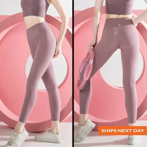 Stash Pocket High Rise Four-Way Stretch Legging - Buttery Soft Legging - Picture 1 of 4